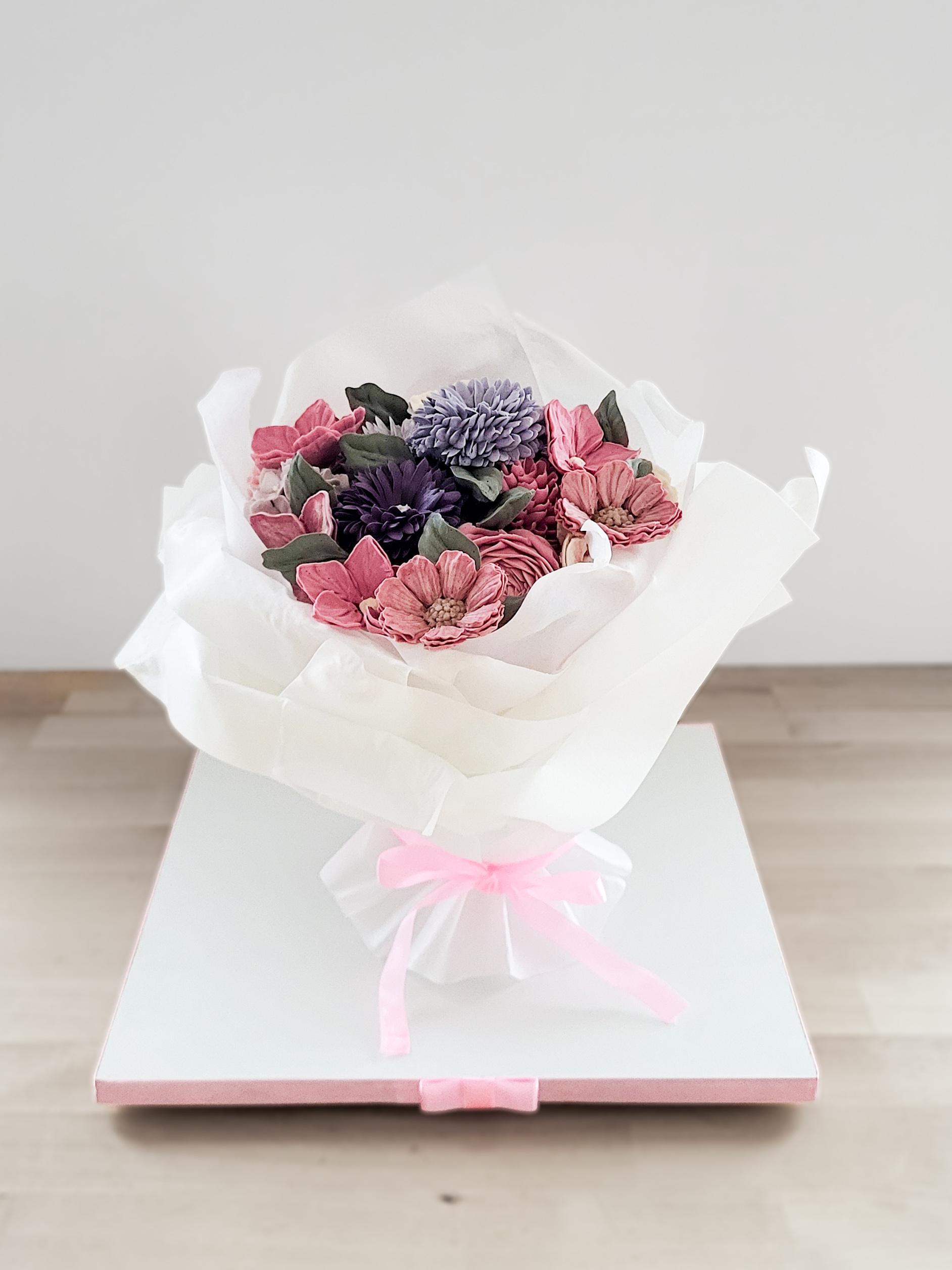 Kwiaty z kremu - bukiet 3d