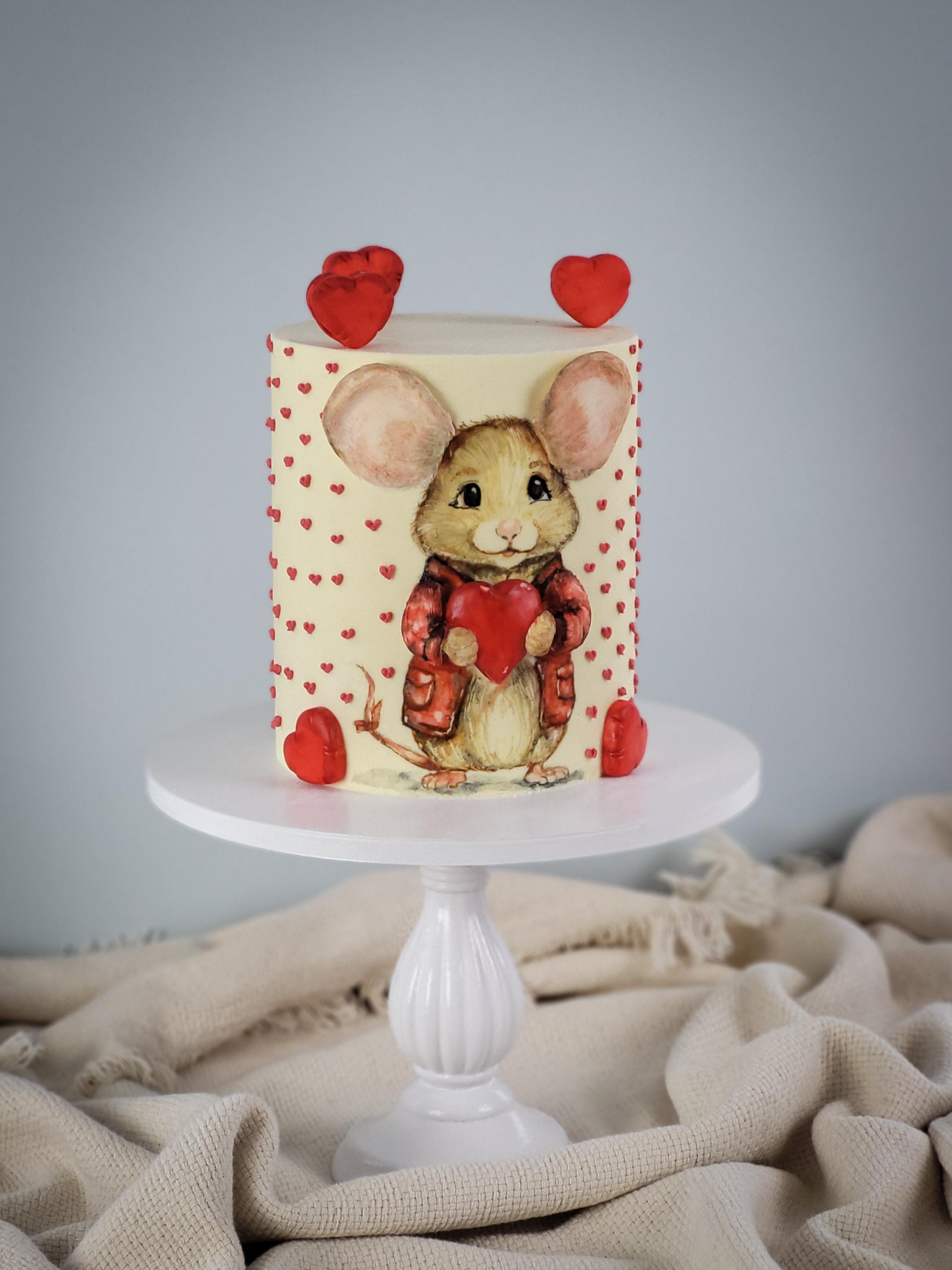 akwarela na torcie – efekt końcowy kursu